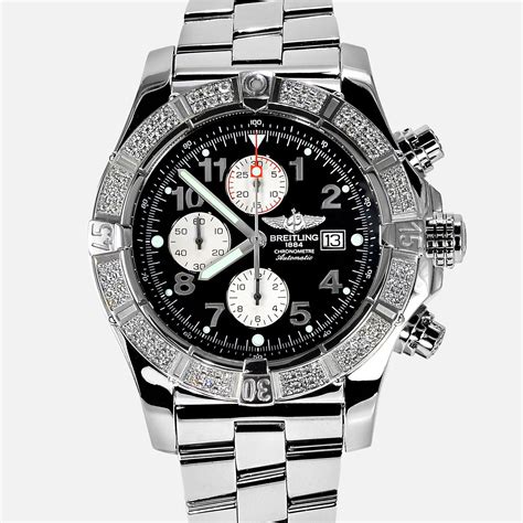 super avenger breitling diamond watch replica|breitling super avenger bezel.